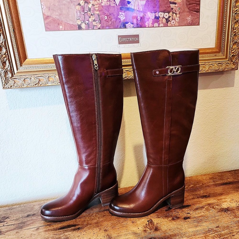 Naturalizer Rich Brown Heeled Boots
